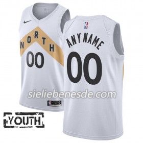 Kinder NBA Toronto Raptors Trikot 2018-19 Nike City Edition Weiß Swingman - Benutzerdefinierte